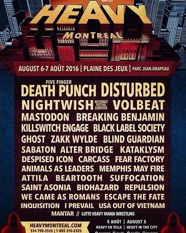 Psyched to rock Montreal for the first time ever as Alter Bridge! Check the poster below for more info.