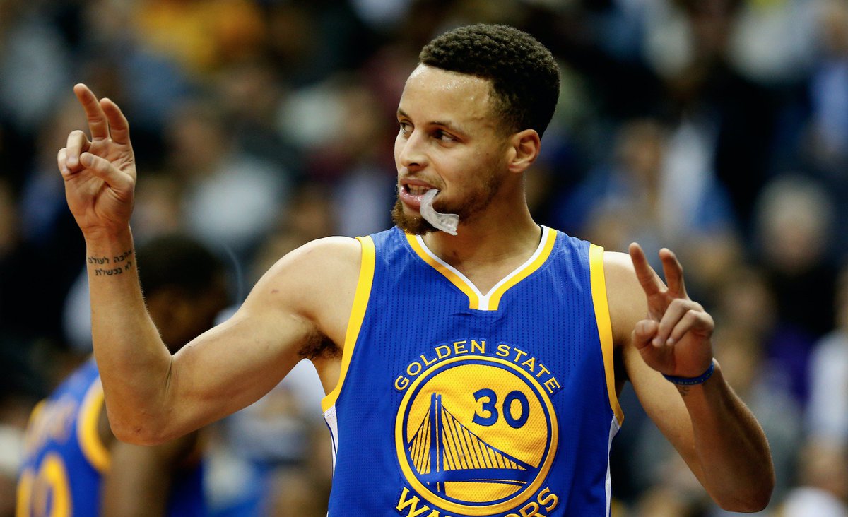 espn's tweet photo. After 11 tonight, Steph Curry is in the top 10 all-time for 3s in one season.

He has 35 games left. (via @bzcohen) https://t.co/te5lMoQH9Z