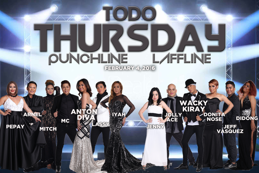 Todo Thursday sa #Punchline at #Laffline! Isama ang barkada at makipagkantahan at tawanan tonight! #PunchOfLaffters