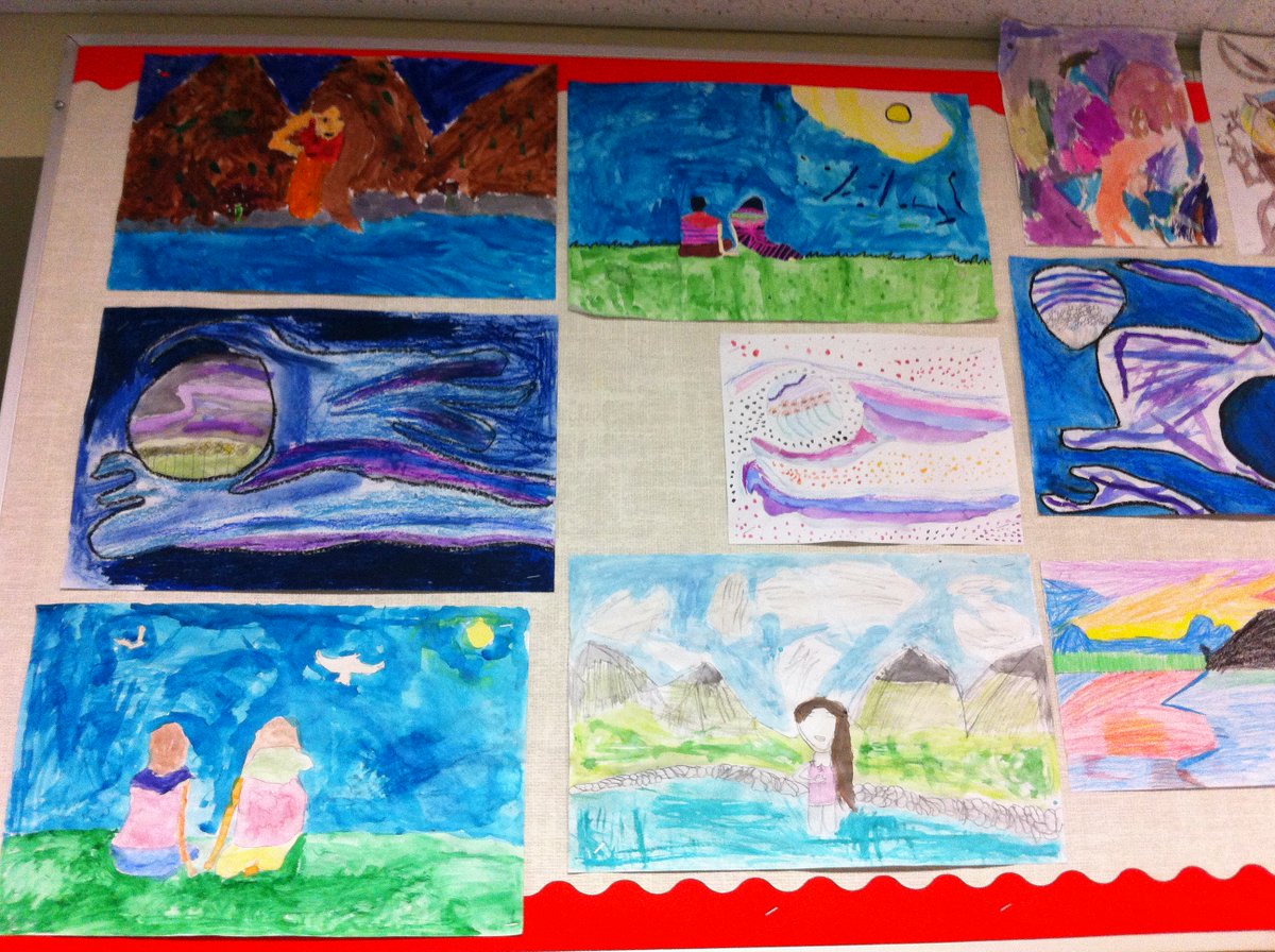 MsBarringtonCG's tweet image. Student created "Dreaming With My Great Mother" art inspired by @yourAGA exhibit @TimberleaSchool #whytimberlearocks
