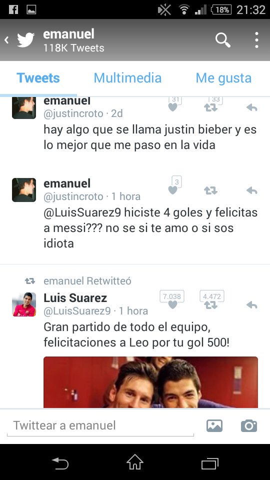 ungilcualquiera's tweet photo. Un fan de Justin Bieber le dice idiota a Luis Suárez. Ya puedo decir que lo vi todo. https://t.co/cXWAFi5Qkt