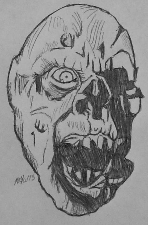 MatthewWilberg's tweet photo. Jason Voorhees pen sketch. #Fridaythe13thPart7 #JasonVoorhees https://t.co/0dXIDoIILc