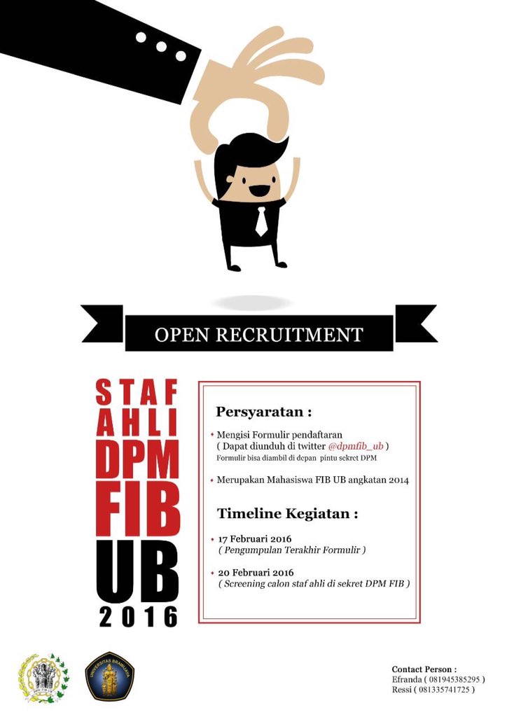 Ayo daftarkan dirimu utk jadi Staf Ahli DPM FIB 2016! 😊 <a href="/EliteVoiceFibUb/">E-Lite Voice</a> <a href="/Musics_FIB_UB/">Musics FIB UB</a> <a href="/CSFIBUB/">Culture Sport</a> <a href="/MataPenaFIB/">Mata Pena FIB UB</a>