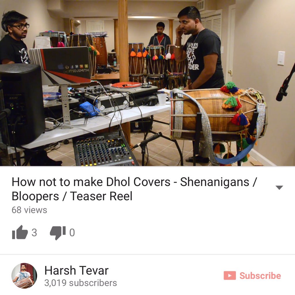 harshtevar's tweet photo. We're back. #Dhol #Dholi #Dholiharsh #ItsDjSmith @itsdjsmith check out the video and leave some love https://t.co/jmgpnfHpK6
