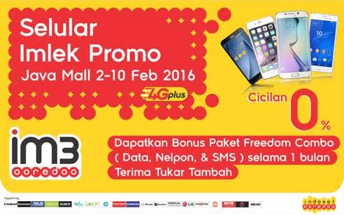 IM3JatengDIY's tweet photo. Yuk kunjungi Seluler Imlek Promo di Java Mall SMG 2-10 Feb 2016 banyak promonya lho. #SMGEvent #FreedomCombo https://t.co/hoUBG6DuSn