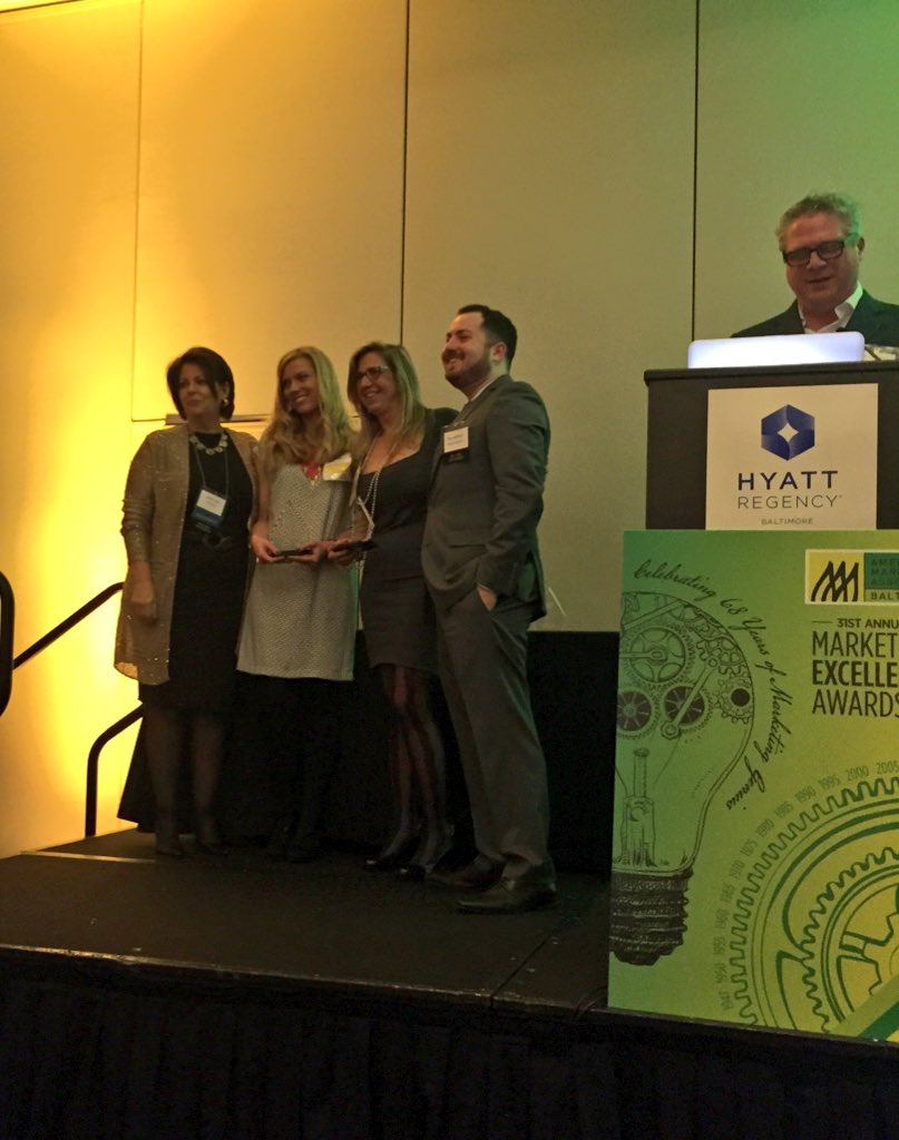 AMABaltimore's tweet photo. .@CarrollHospital and @DevaneyAssoc also take home our award for Best Non-Profit Campaign. #31stAMAMEA https://t.co/pqZ62Mo90i