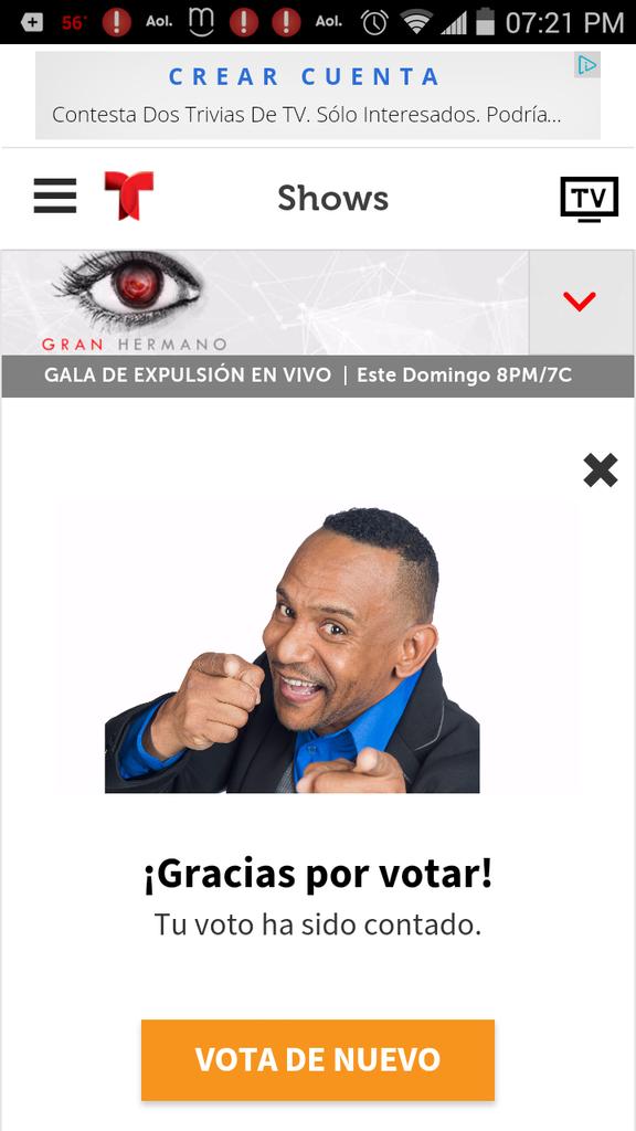 floretauno's tweet photo. @GranHermanoUS #GranHermanoUS ...lista mi votación https://t.co/lk3t9WuCFH