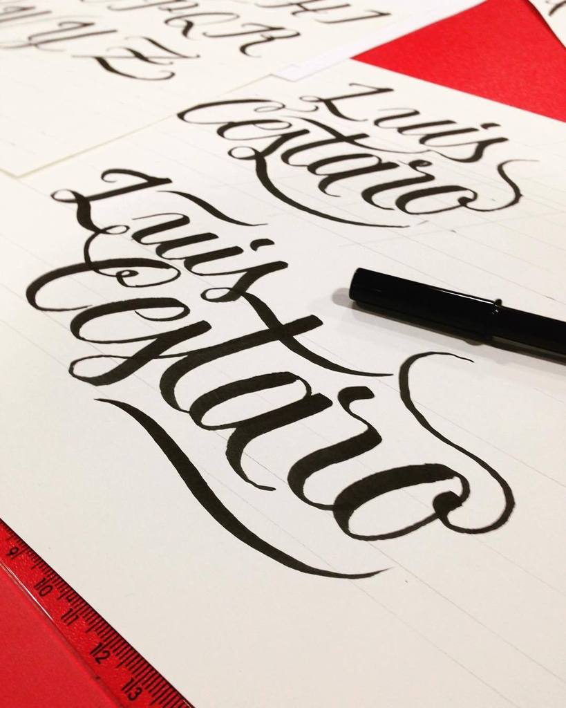 Druthersco's tweet image. By cestarol Hoje foi #cursiva #cursivepractice #lettering #handlettering #brushlettering #letteringpractice