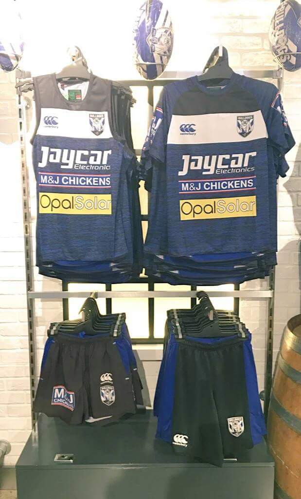 OpalSolar's tweet image. These awesome jerseys can now be found at the Bulldogs store! @NRL_Bulldogs