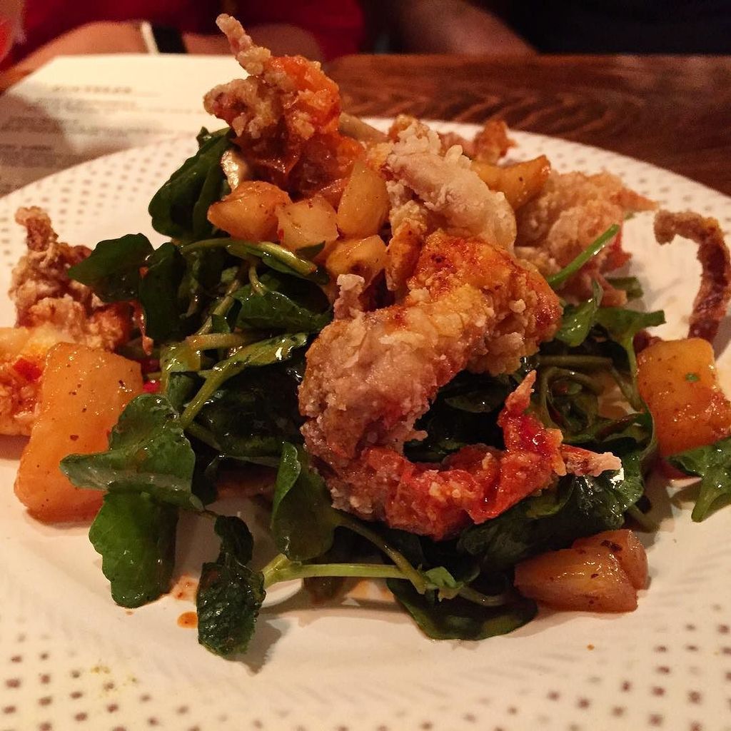 Crispy soft shell "Crab Salad  Pastor" from the newest member of the <a href="/playacabana/">Playa Cabana</a> family, … ift.tt/1KYJYf7