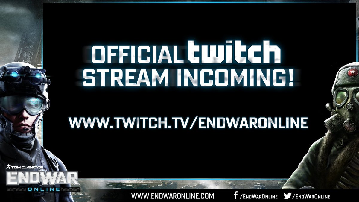 EndWarOnline's tweet photo. Generals, #EWO new recruit Twitch stream incoming, come say hi! Watch it here >> https://t.co/H6p4JaCGqE https://t.co/fQwuzfzVP4