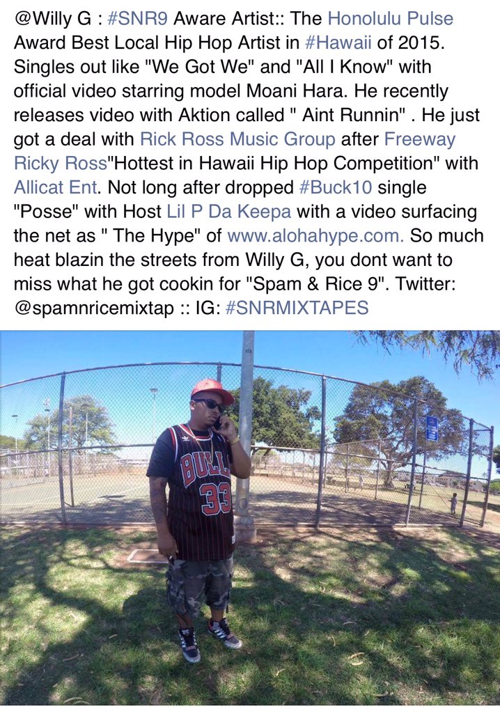 SpamnRiceMixtap's tweet photo. #snrmixtapes #snr9: Aware Artist mentions: @honolulupulse @FreewayRicky @LILPDAKEEPA @alohahype @IAmAlliCAT #rrmg https://t.co/3ixI1KUjmg