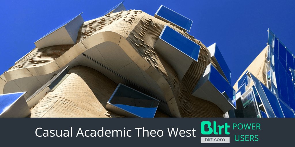 Blrt's tweet photo. See how Theo West, a casual #academic at #UTS, is using #Blrt to better engage his students: https://t.co/hN8e9xRWv6 https://t.co/G4kTEUBUqI