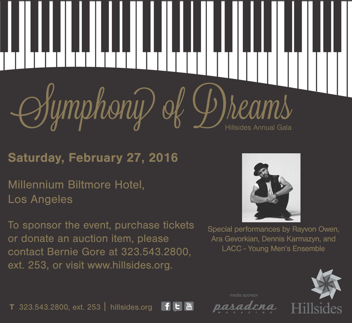 Hillsides's tweet photo. This is no dream -- @RayvonOwen is singing at our Feb 27 gala, Symphony of Dreams!  #RayvonOwen #AmericanIdol https://t.co/cJ4D27GBF0