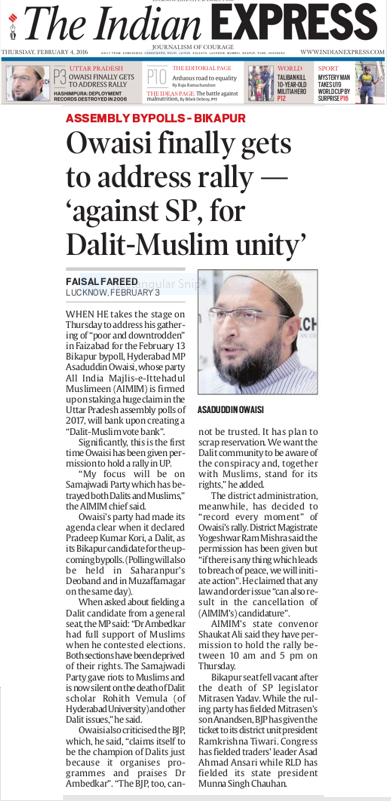 DrZakiurRahman's tweet photo. Owaisi finally gets to address rally - 'against SP, for Dalit-Muslim unity'
@asadowaisi https://t.co/yH4JzmnMf7