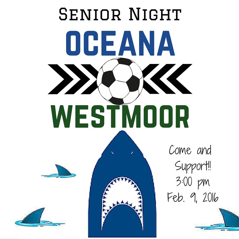 OceanaHigh's tweet photo. go to soccer senior night!!! Tuesday February 9th!! DONT miss it 🤘🏼🤘🏼 https://t.co/5l8wwtlWuq