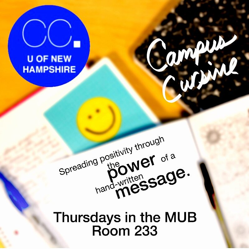 NHCampusCursive's tweet image. Tomorrow night at 7, join us for our first meeting of the semester!