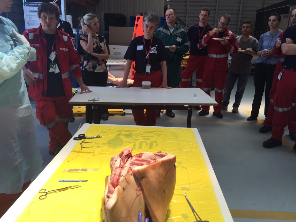 Resuscitative thoracotomy training. #saasmedstar #blessthemutton