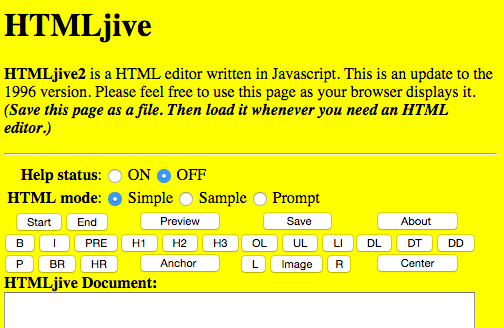 raydaly's tweet photo. 20 yrs ago the first JS app: HTMLjive - HTML editor in JavaScript https://t.co/JXyIUXhOYD https://t.co/Jh2GdI06nt
