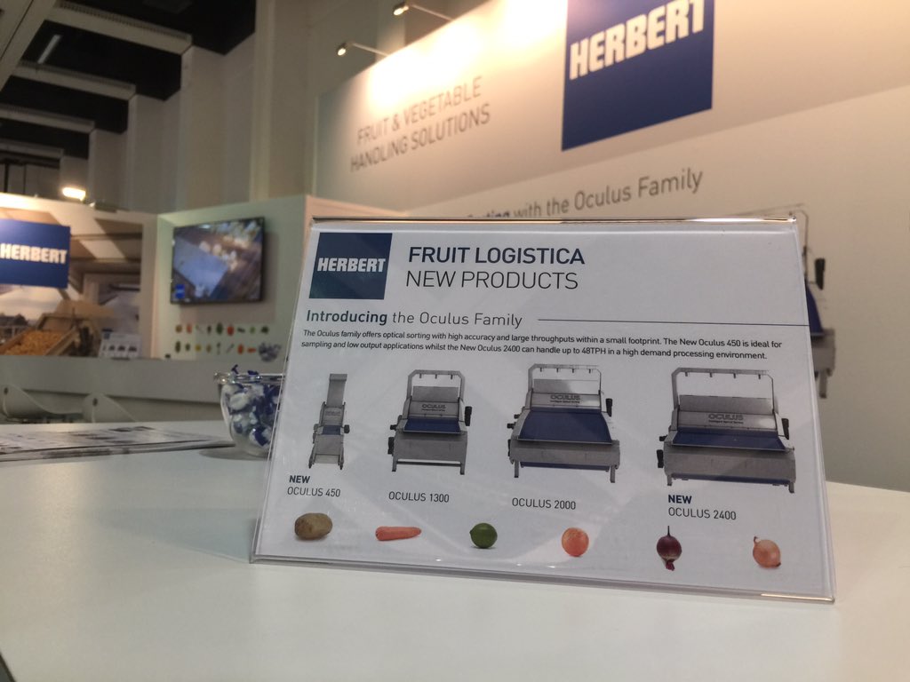 Day 2 of <a href="/FRUIT_LOGISTICA/">🍉 FRUIT LOGISTICA 🍏</a>; Come and see us about our new Oculus models, the 450 &amp; 2400. #fruitlogistica
