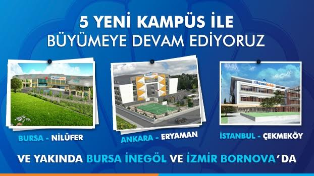 5 yeni kampüsümüz ile Okyanus Kolejleri büyümeye devam ediyor.