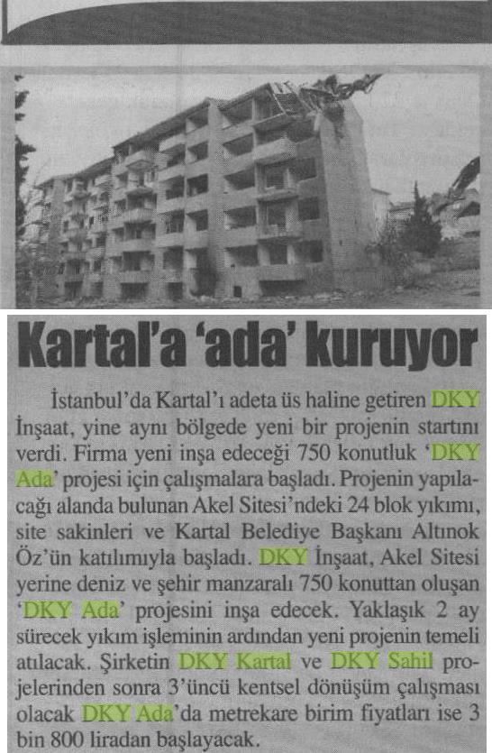 dkyonkagithane's tweet photo. Yenigün : Kartal'a 'ada' kuruyor https://t.co/2JPMdPrbsV