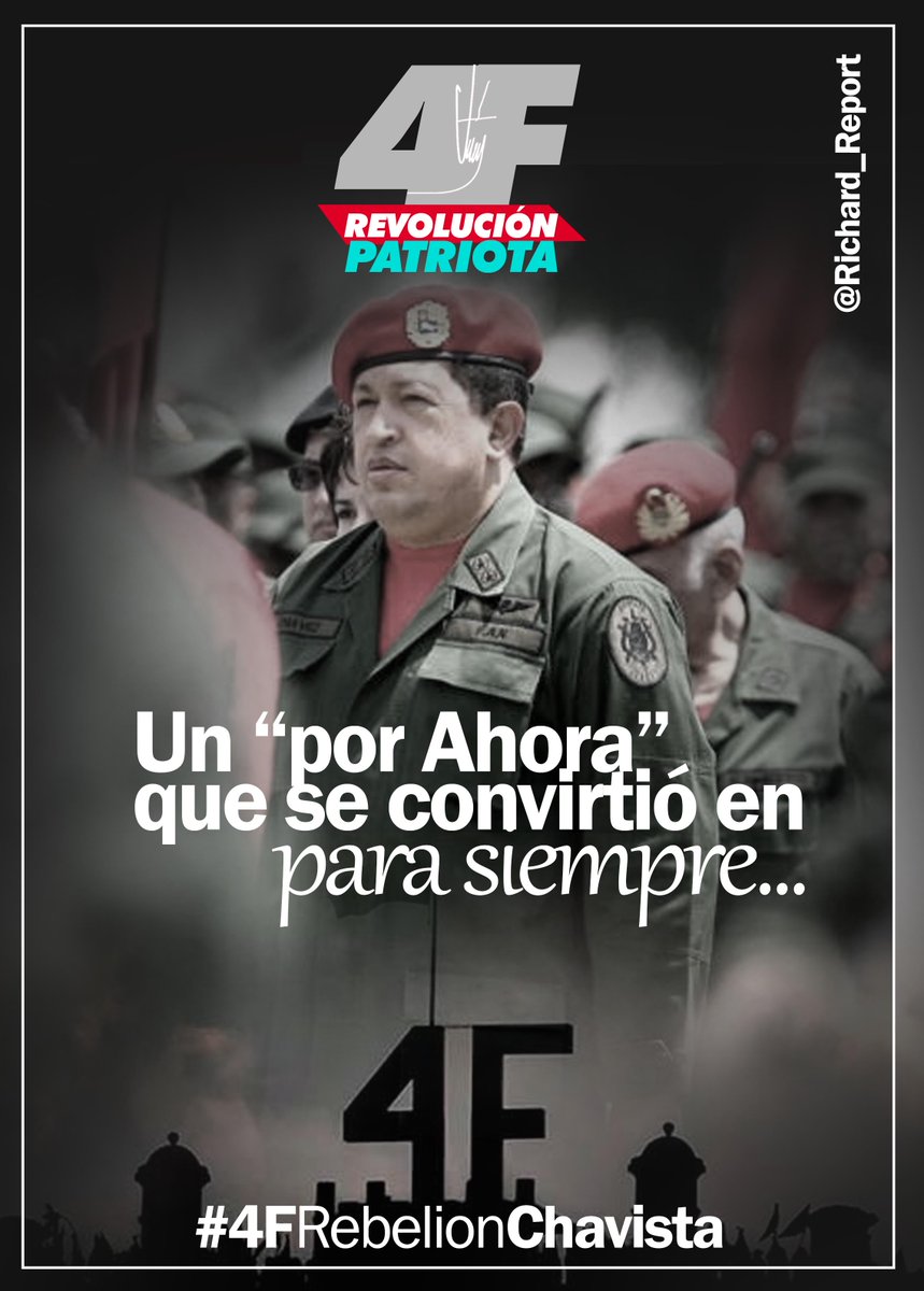 OrgMicLara's tweet photo. un "por Ahora" que se convirtió en para siempre... #4FRebelionChavista | Desde la Aragua Potencia... https://t.co/zMEBQAjHVV