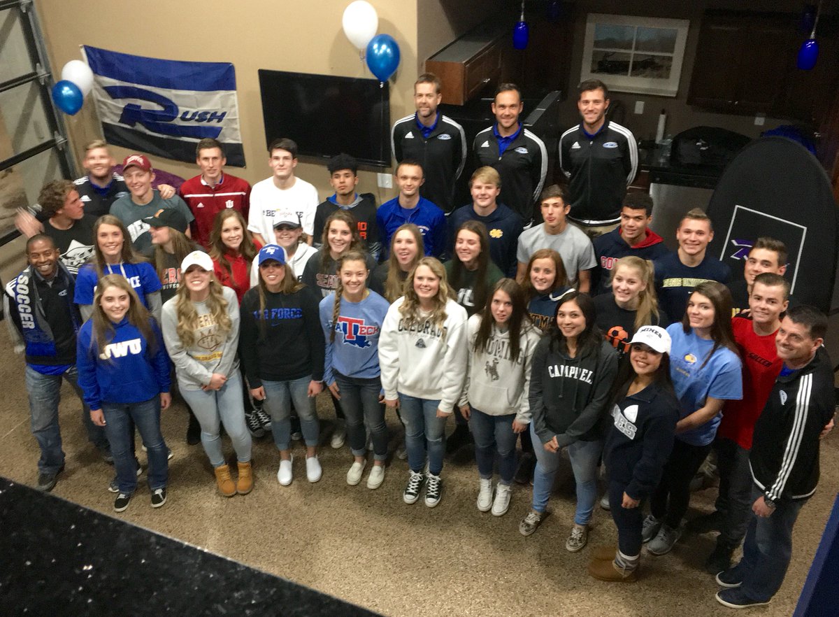 ColinClark23's tweet photo. Congratulations to all of our 2016 @ColoradoRush Seniors on signing your National Letter of Intent! #RUID https://t.co/nPorwu32ks