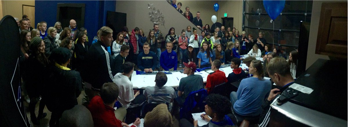 ColinClark23's tweet photo. Congratulations to all of our 2016 @ColoradoRush Seniors on signing your National Letter of Intent! #RUID https://t.co/nPorwu32ks