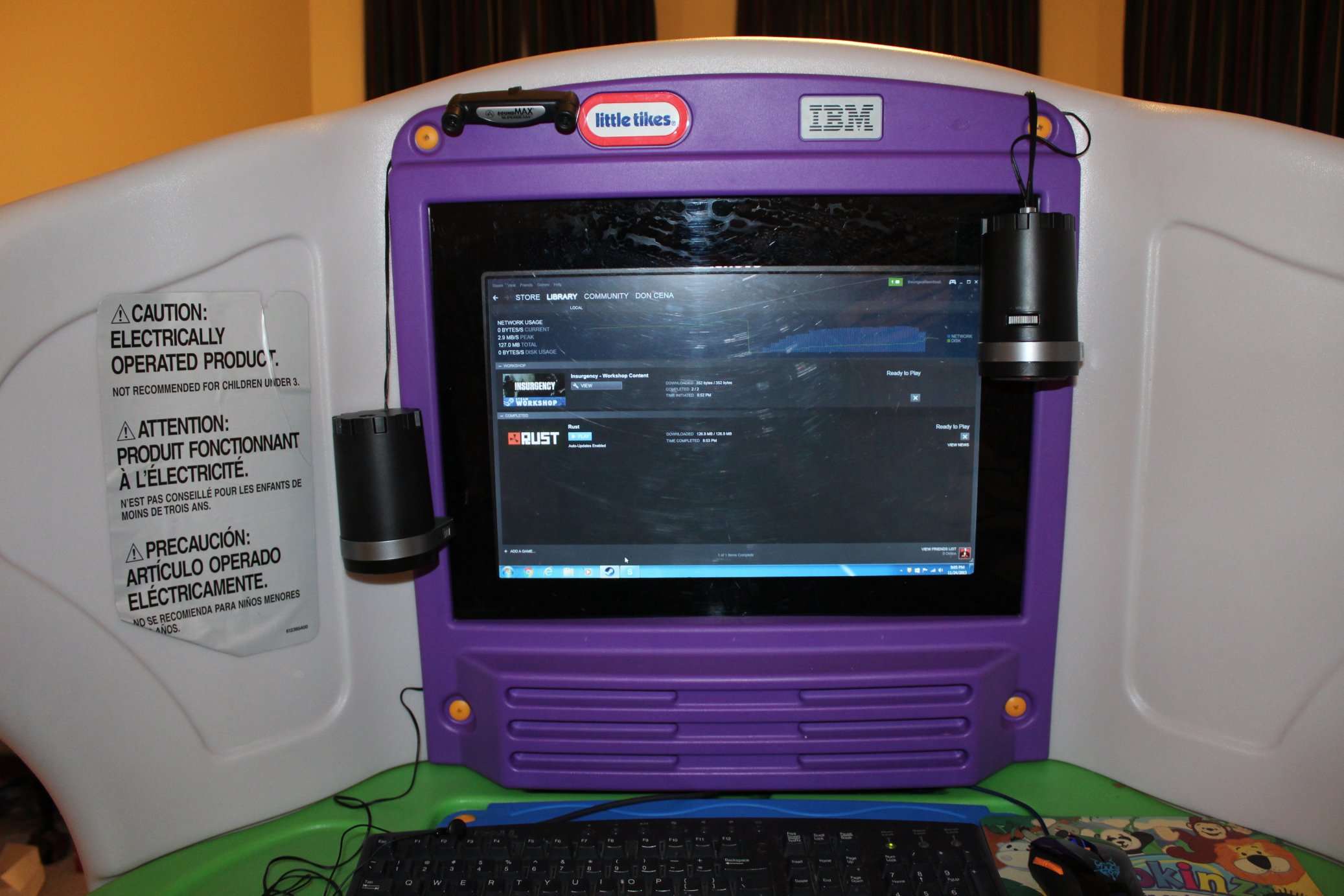 Little tikes ibm computer cheap desk