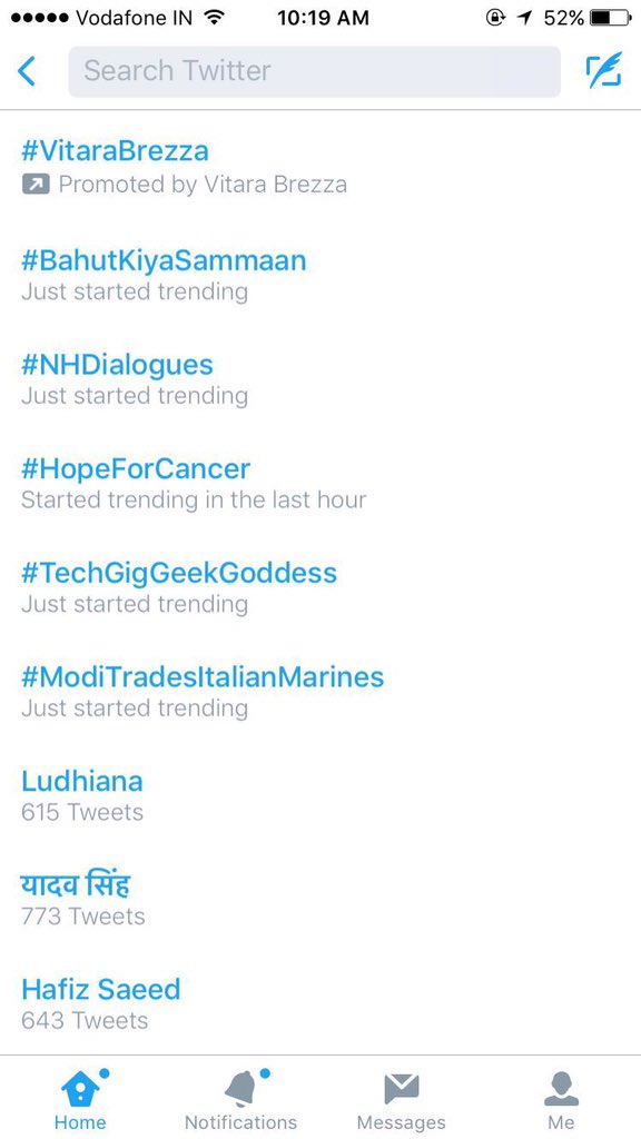 mymalishka's tweet photo. Congrats to all of #Mumbai and @RedFMIndia #BahutKiyaSammaan is now trending all over India:) Tell us what u think. https://t.co/a2oKqeBkUB