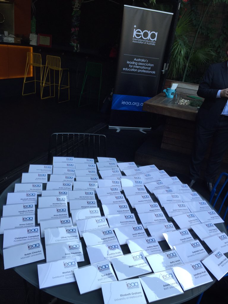 IEAAustralia's tweet photo. The sun's shining and we're ready for some #intled rooftop networking! #looproof https://t.co/7Su0WImwG3