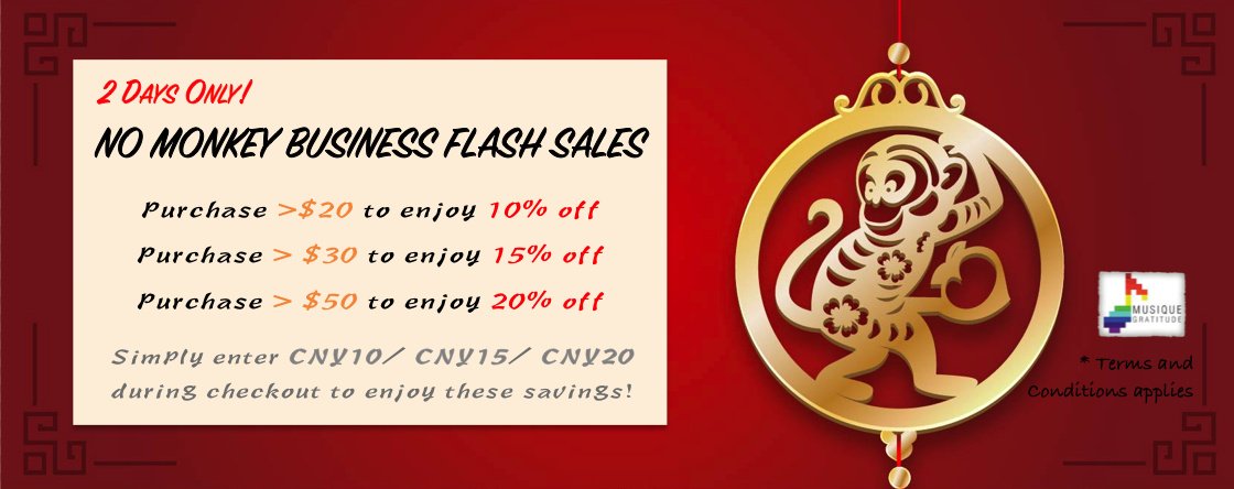 MusiqueGratitud's tweet photo. Last Day! No Monkey Business #FlashSales! Enjoy up to 20% off our #MusicGift selection! https://t.co/HJZOYC43Gg https://t.co/DmqALVoHYD