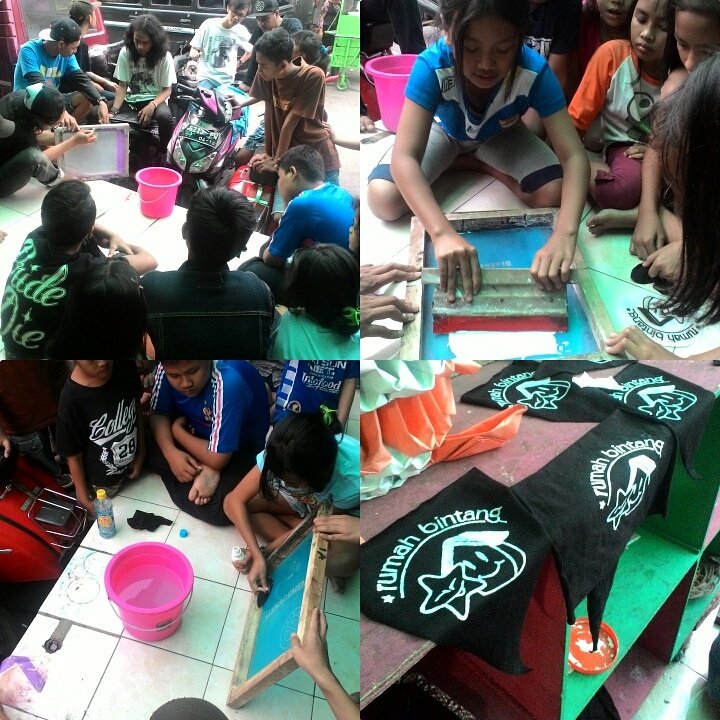 Kemaren belajar nyablon...