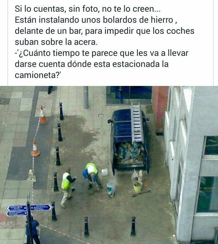 Por donde saldra la furgoneta?