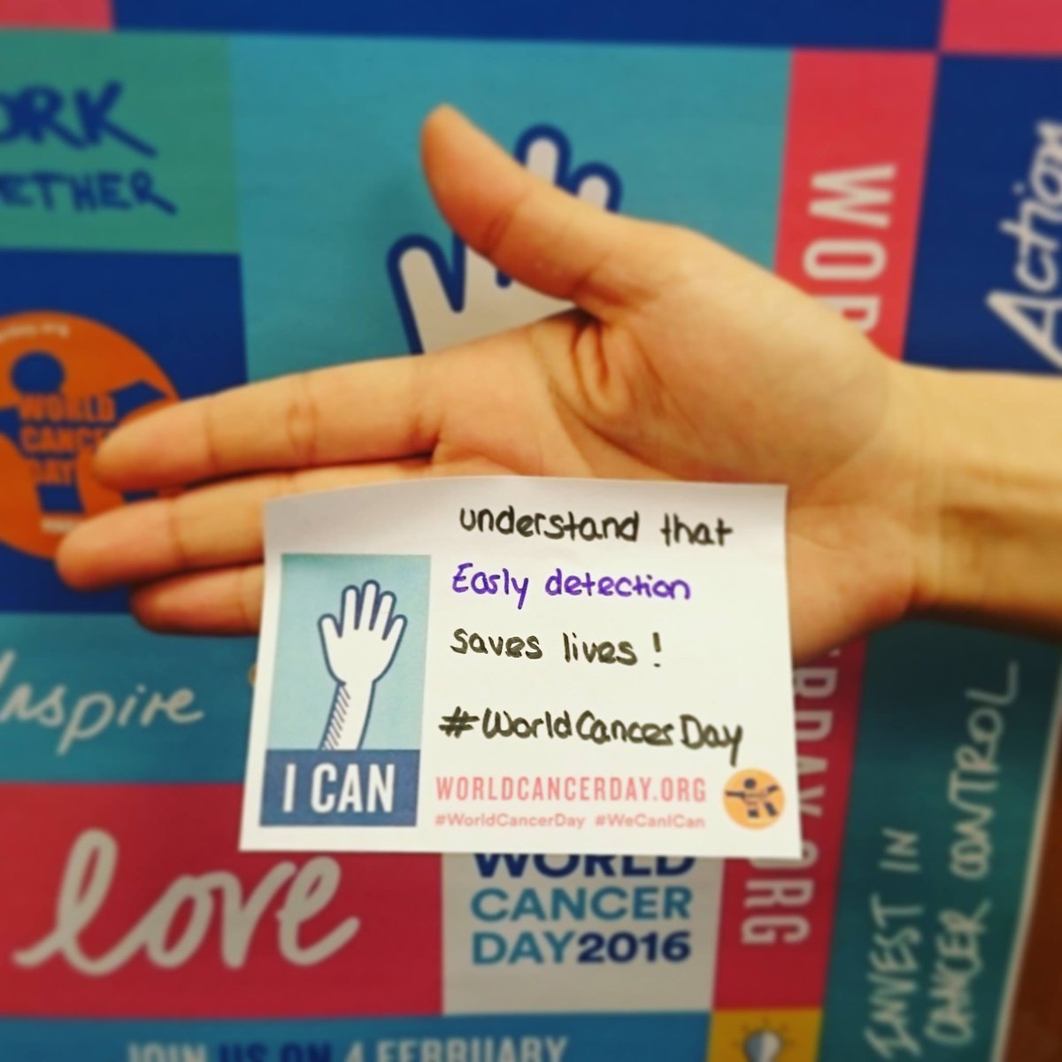 UNSerbia's tweet photo. Danas obelezavamo Međunarodni dan borbe protiv raka uz slogan Ja mogu! Ti mozes #WorldCancerDay #WeCanICan https://t.co/Sp8sPl7iOL