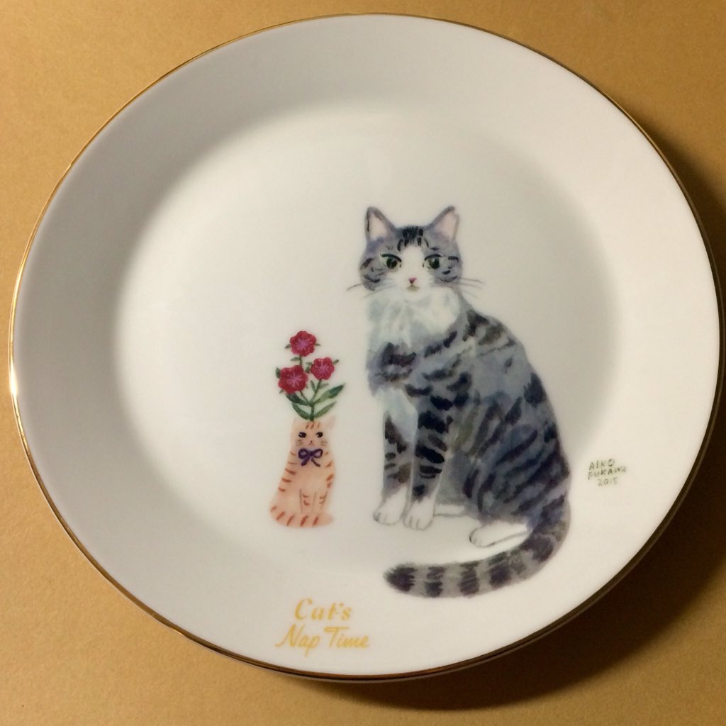 miphoto0921's tweet image. 布川愛子さんがサバ美ちゃんを描いたお皿、すごいかわいい。とっておきの時に使おう。
#catissue