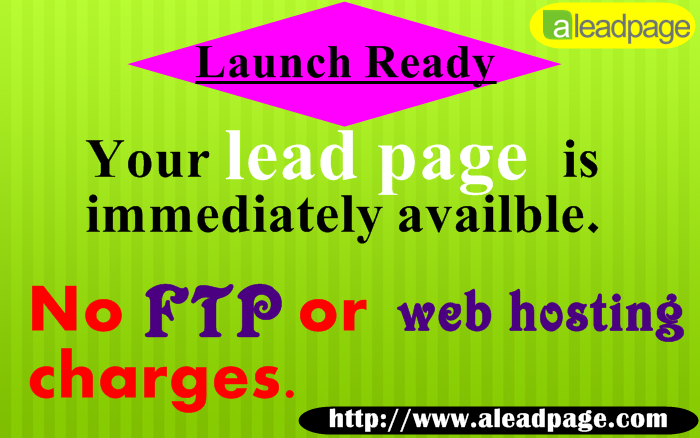 ALeadPage's tweet photo. Launch Ready! Your #leadpage is immediately available. No FTP or web hosting charges. https://t.co/XxQ2aHiiiS https://t.co/8SpFAWrrIW