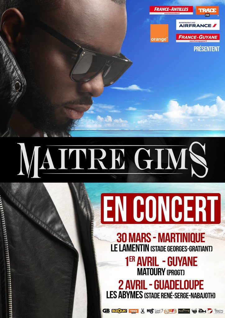 cesto_miguel's tweet photo. @MaitreGims  tour ANTILLES Guyanes promo de lancement 1000 Premiere place à 30€ sur Bizouk https://t.co/Xin8OTypjn
