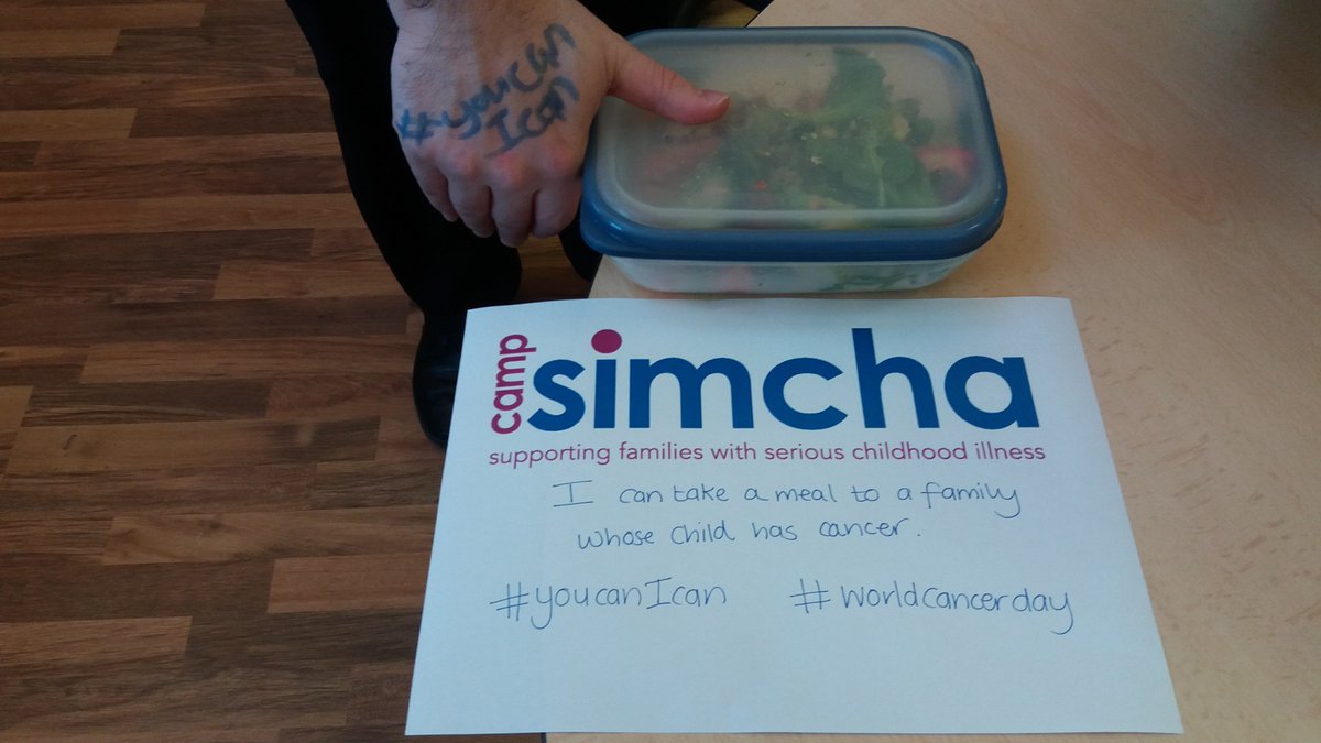 CampSimchaUK's tweet photo. Just a meal delivered to hospital. One of the ways our head of ops @Melissa_Sher can help children with cancer https://t.co/4mRg5XdBhl
