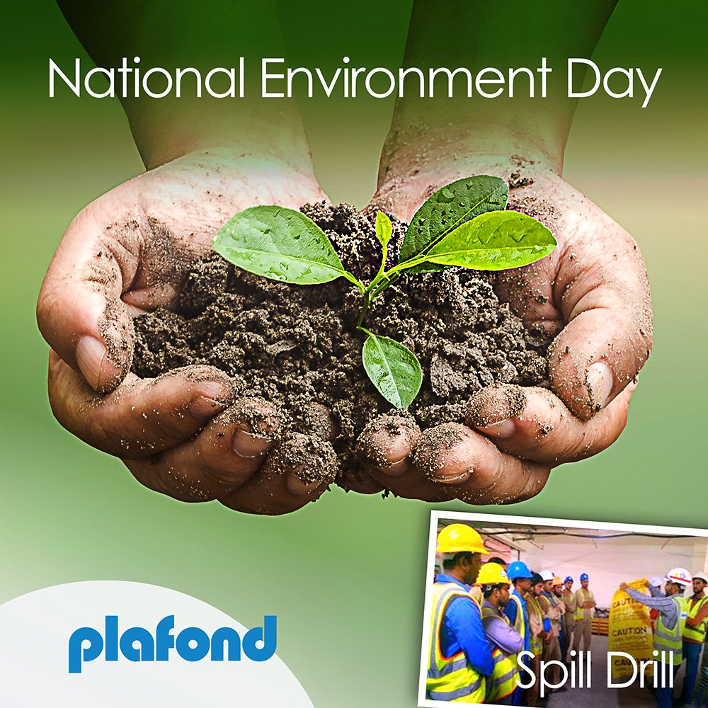 Plafond supports UAE National Environment Day by conducting Spill Drills at project sites #environmentsafety #UAE