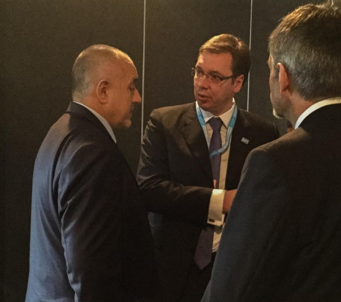 avucic's tweet photo. With @Ahmet_Davutoglu, @BoykoBorissov and @MartinSchulz #SupportSyrians #London https://t.co/GyG4yKmLge