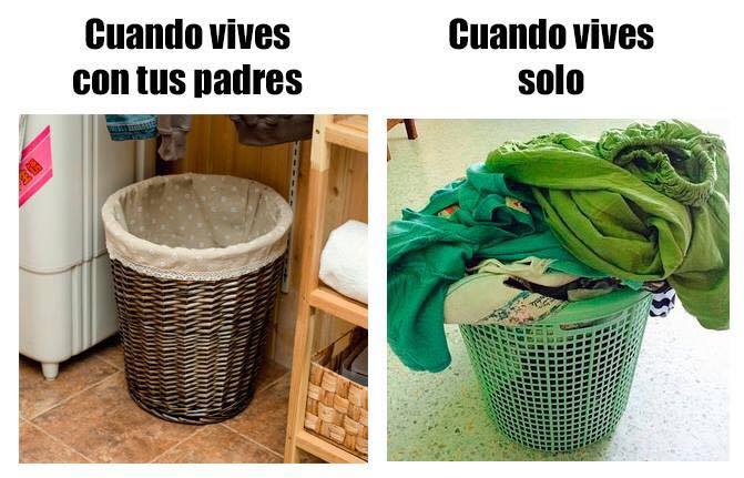 Cuando vives con tus padres Vs cuando vives solo #YLoSabes