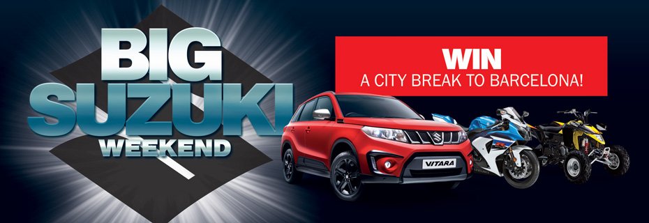 crescentmoto's tweet photo. If you're out and about this weekend why not join us for the 'Big Suzuki' event @LanehouseGroup Suzuki in Weymouth? https://t.co/bWNFnhZqds
