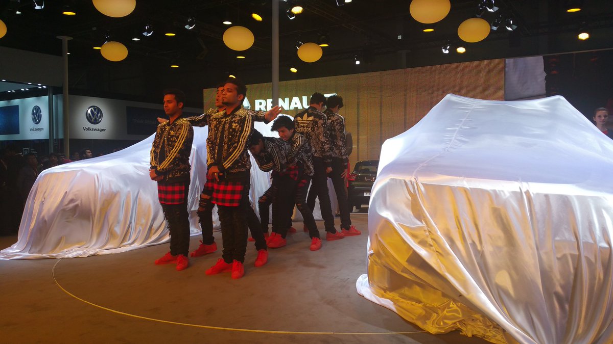 RenaultIndia's tweet photo. The launch event begins with a stunning performance by YoYoBoys #RenaultAtAutoExpo https://t.co/QYS4vuYTJC