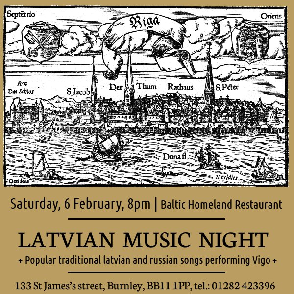 BalticHomeland's tweet photo. #burnley #livemusic #latvia #latvija #baltic https://t.co/BExUnbS8Y2