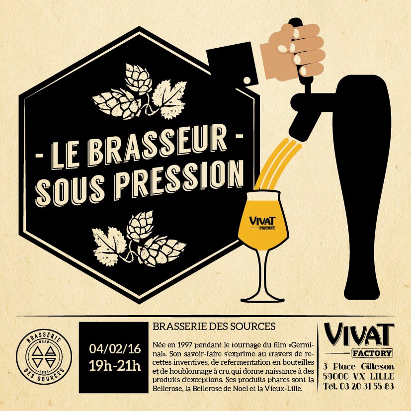 BDS59230's tweet photo. On est ce soir au Vivat Factory pour discuter Bellerose, Estaminet, Abbatiale et la Cellar Series ! #beer #morebeer https://t.co/xFroxuT4oW