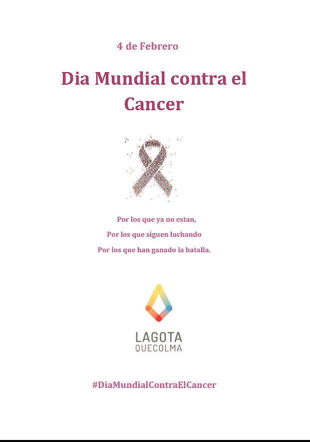 LagotaqColma's tweet photo. Fuerza y ánimo. #DiaMundialContraelCancer https://t.co/nfIjRJg2vz