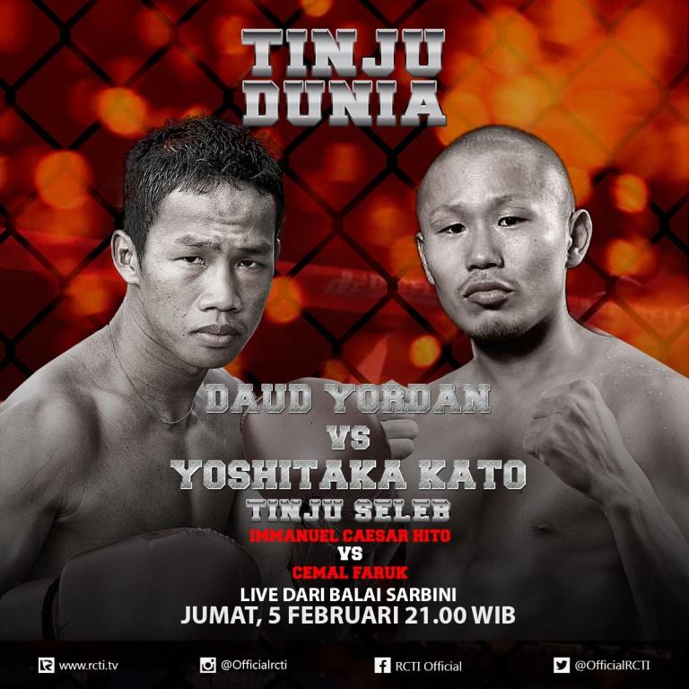 OfficialRCTI's tweet photo. Jangan lewatkan Perjuangan Petinju Nasional Daud Jordan dlm mempertahakan Gelar WBA Asia Pacific di #TinjuDuniaRCTI https://t.co/uhItrWOLHM