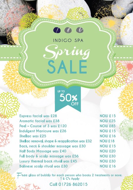 AtlanticReach's tweet photo. Check out our #ReducedPrices at our #Spa #SpringSale
Call 01726 862015 to book your treatment! #CornwallSpa #Relax https://t.co/1Jd19BVQjf